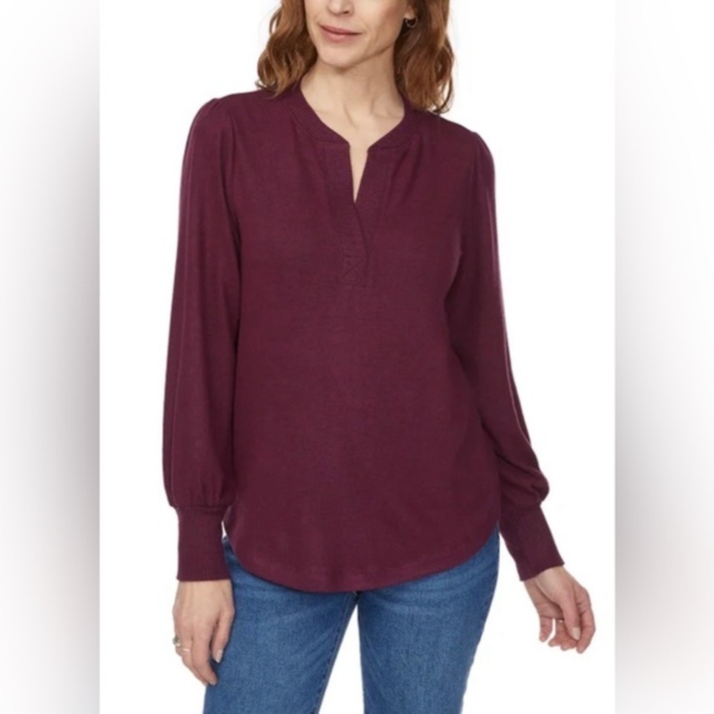 Buffalo David Bitton Plum Blouse NWT size S